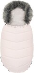 Kinderfußsack NEW BABY mit Fell dusty pink