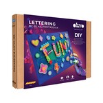 OKTO Lettering Výtvarný set Malování hmotou "FUN" 30x40 cm