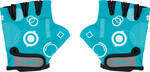 Globber-Handschuhe – Blaugrüne Formen