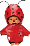 Monchhichi Mončiči Junge im Marienkäfer-Regenmantel 20cm