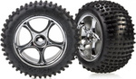 Traxxas kolo 2.2", disk Tracer strieborný, pneu Alias (2)