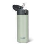 Termoska na tekutiny so slamkou 400 ml, Pistacio green