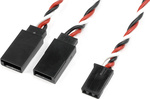 Kábel serva Y krútený Futaba HD 22AWG 15cm
