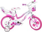 Dino Bikes - Kinderfahrrad Flappy 16" 516-02 - rosa weiß