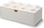 LEGO® stolný box 8 so zásuvkou biela 316 x 158 x 113 mm