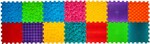 Ortek Masážna ortopedická podložka Puzzle "Mega Mix" 14 prvkov