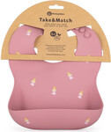 PETITE&amp;MARS Podbradník silikónový Take&amp;Match Rose Princesses 6m+