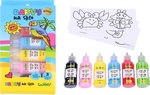 Farby na sklo glitter 5+1 22ml