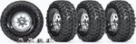 Traxxas kolo 1.9", disk classic chrómovaný, pneu Canyon Trail (4)