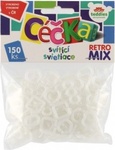 Céčka svietiace 150 ks retro mix plast v sáčku