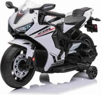 Elektrická Motorka HONDA CBR 1000RR, Licencované, 12V batéria, Plastové kolesá, biela