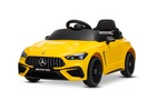 Elektrické autíčko Mercedes CLE 12V s pohonom zadných kolies, žlté, Jednomiestne, Lítiová