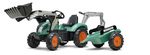 Falk Šliapací traktor 1054Y Farm Lander s s nakladačom, bagrom a vlečkou