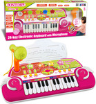 Bontempi Elektronický klavír ružovo-zelený