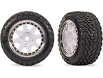 Traxxas koleso, disk 8-spoke, pneumatika Rally, predná (2)