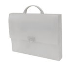 Geantă PP cu încuietoare A4 Opaline Frosty transparentă