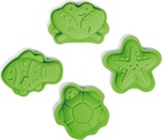 Bigjigs Toys Silikónové formičky zelene Meadow