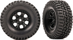 Traxxas koleso 1.0", disk spoke, pneu BFGoodrich Mud-Terrain T/A KM3 (2)