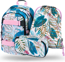BAAGL SADA 3 Skate Leafs: Rucksack, Waschbeutel, Tasche