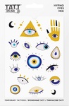 TATTonMe Vodeodolné dočasné tetovačky Hypno Eyes mix