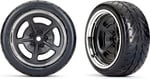 Traxxas koleso 1.9", disk chómovaný, pneu Reponse (zadný) (2)