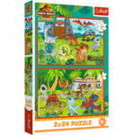 Trefl Puzzle 2x24 Jurský svet / Malí dinosauri