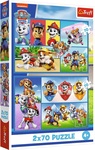Trefl Puzzle 2 x 70 Pravidlá Paw Patrol