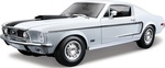 Maisto - 1968 Ford Mustang GT Cobra Jet, biely, 1:18