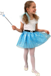 Detská tutu sukňa zimná princezná s vločkami
