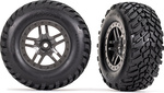 Traxxas koleso 2.2/3.0", disk SCT Split-Spoke gray beadlock, pneu SCT (2)