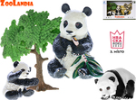 Zoolandia panda s mláďatami a doplnkami