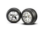Traxxas koleso 2.8", disk All-Star strieborný, pneu Ribbed (2) (predné)
