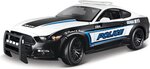 Maisto - 2015 Ford Mustang GT, čierno-biely, 1:18