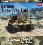 Modellbausatz Panzer 13431 - Deutscher Tiger I Version Spät (1:72)