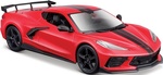 Maisto - 2020 Chevrolet Corvette Stingray Coupe, červený, 1:24