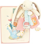 Doudou Darčeková sada Hračka s úchytom na cumlík Zajačik Ciboulette 19 cm