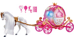 Pferd mit rosa Kutsche mit Ton und Licht