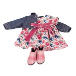 Götz Set Denim Rose für Puppen 45-50cm