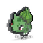 Mattel MEGA Pokémon Bulbizarre - Pixel Art Rétro 15 cm, 374 pièces