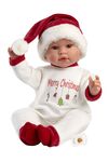 Llorens 74501 NEW BORN - realistická bábika so zvukmi a mäkkým látkovým telom - 45 cm