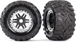 Traxxas koleso 2.8", pneu Maxx All-Terrain, disk čierno-sivý (2)