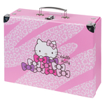 BAAGL Skladací školský kufrík Hello Kitty Sweet Leopard s kovaním