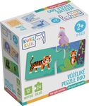 KukiKuk 80036 Veľké puzzle duo Kde býva zvieratká