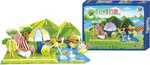 Small Foot Trojvrstvové penové 3D puzzle žabie tônka