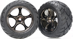 Traxxas kolo 2.2", disk Tracer čierny chróm, pneu Anaconda (2) (zadný)