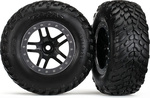 Traxxas koleso 2.2/3.0", disk SCT Split-Spoke čierny-saténový, pneu SCT S1 (2)