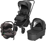 Set kočík Move Cross 3 + hlboká korba Move XL 3 + autosedačka, All Black