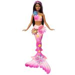 Barbie Kúzelná kvetinová morská panna tmavovláska