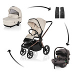 Kolica Move Cross 5X + autosjedalica XM Plus i-Size, Quartz Beige