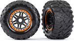 Traxxas koleso 2.8", pneu Maxx All-Terrain, disk čierno-oranžový (2)